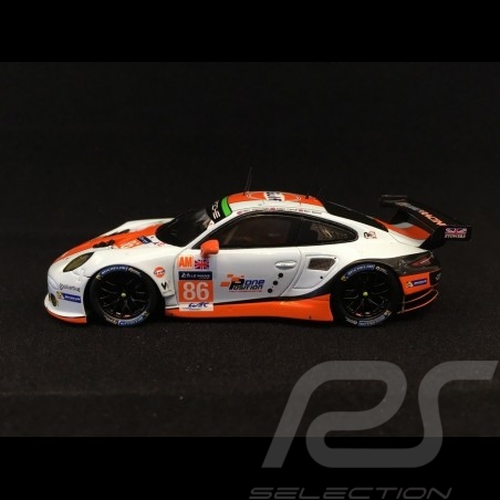 Porsche 911 type 991 GT3 RSR Le Mans 2016 n° 86 Gulf racing 1/43 Spark S5141