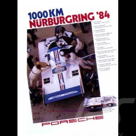 Porsche Poster 956 1000 km Nurburgring 1984 - 46
