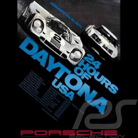 Porsche Poster 917 Gulf 24 hours of Daytona USA 1971 - 80 - 6967 - MAP09006108