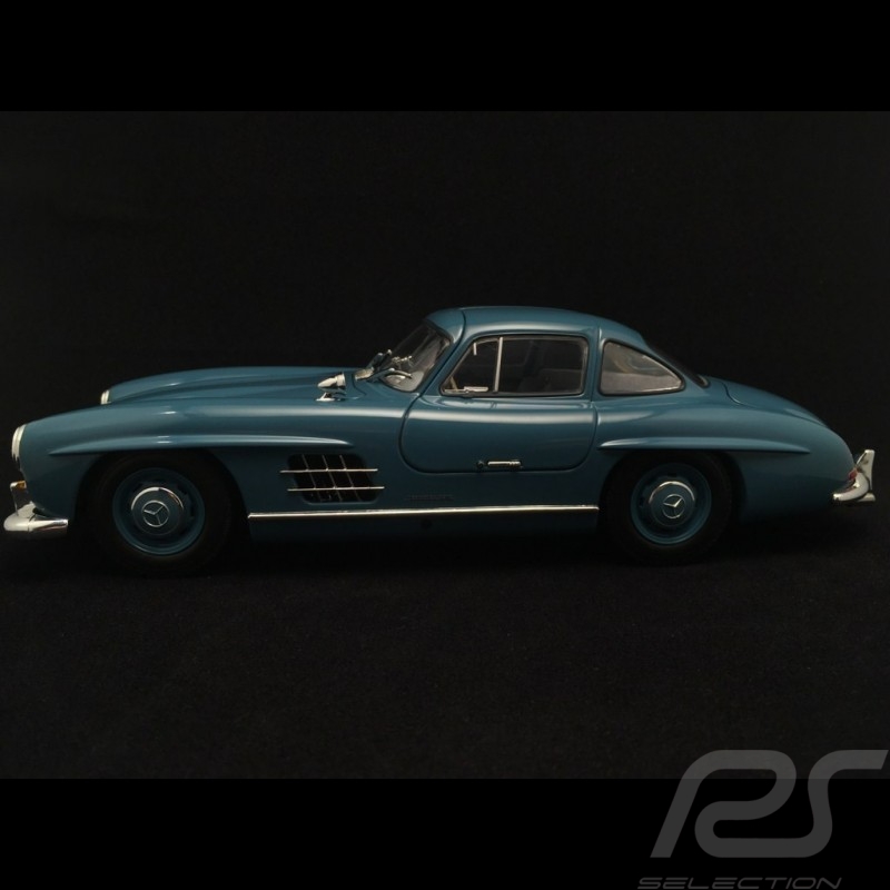 Mercedes 300 SL gullwing flügeltüren 1954 leichtblau 1/18 Minichamps 180039007