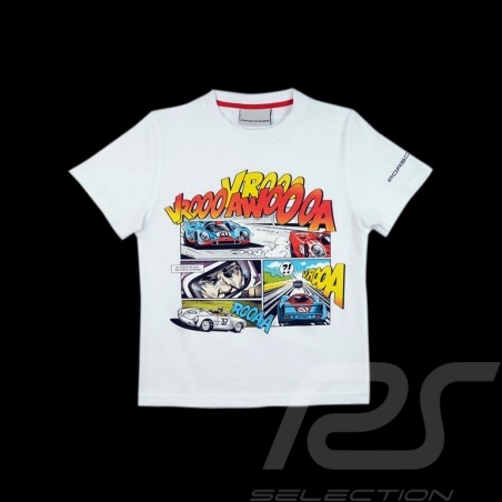 T-Shirt Porsche 917 Comic weiß Porsche MAP085 - Kinder