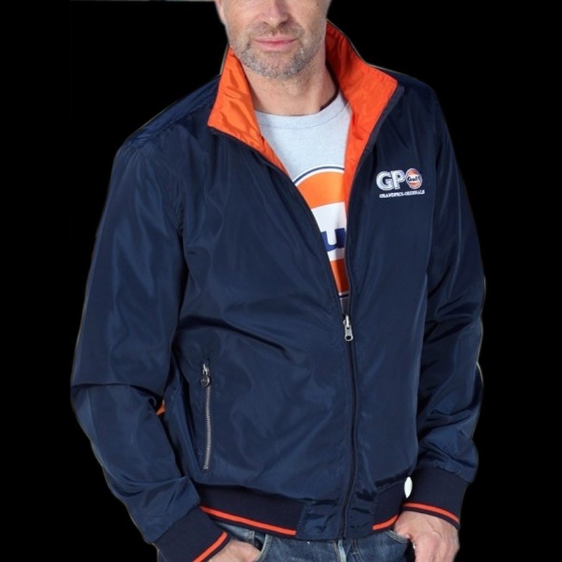 Gulf Reversible Jacket navy blue / orange - men