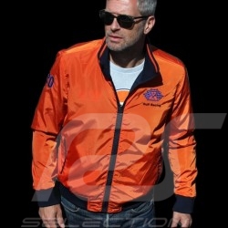 Veste Gulf réversible reverse jacket Wendejacke bleu marine navy blue marineblau  / orange - homme