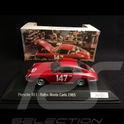 Porsche 911 Monte Carlo 1965 n° 147  rouge red rot linge falk 1/43 Spark MAP02020115