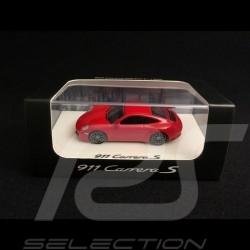 Porsche 911 type 991 Carrera S 2016 Miami blau Eisenbahn HO 1/87 Spark WAX02300003