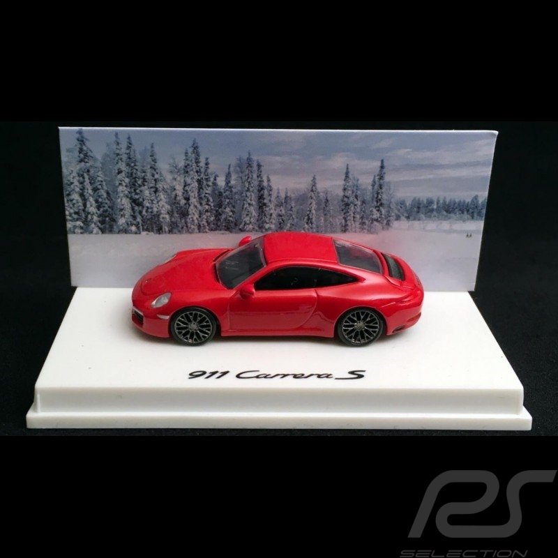 Porsche 911 type 991 Carrera S 2016 Miami blau Eisenbahn HO 1/87 Spark WAX02300003