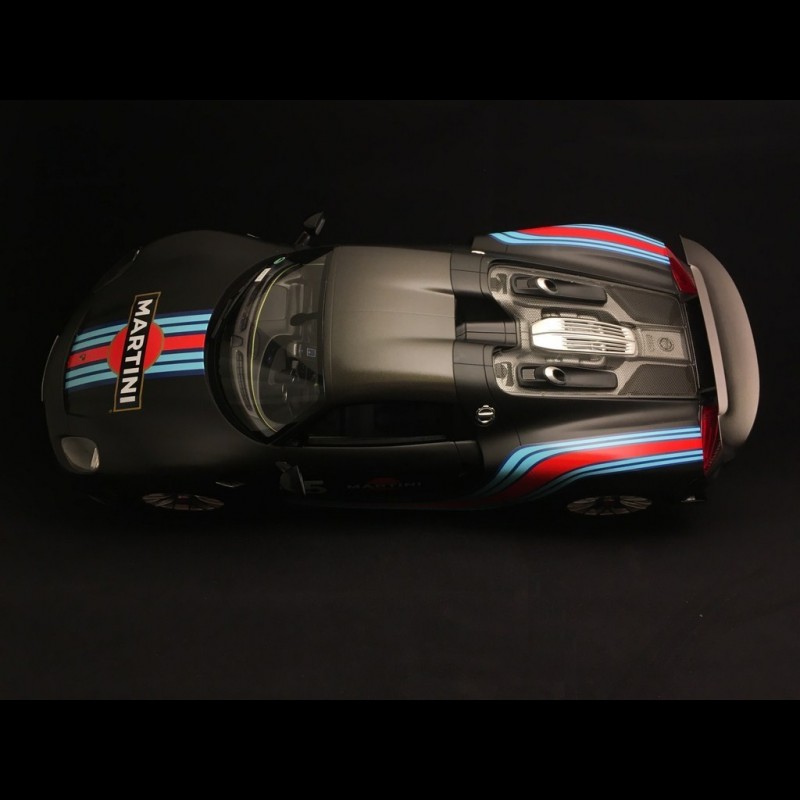 Porsche 918 Spyder Weissach pack Martini matte black 1/12 GT SPIRIT ZM084