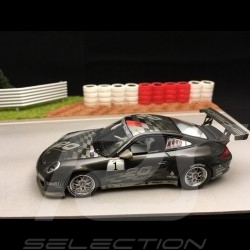 Diorama Dekor Rennstrecke Gerade mit Bäume, rot und weiß Reifen und Vibrator 1/43