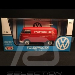 VW kombi T1 Porsche Träger Renndienst rot 1/24 Motormax 795574