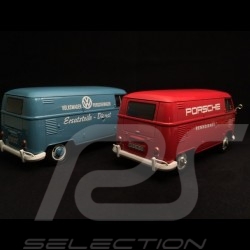Duo VW kombi T1 Porsche Träger rot und  blau 1/24 Motormax 795574 und 795567