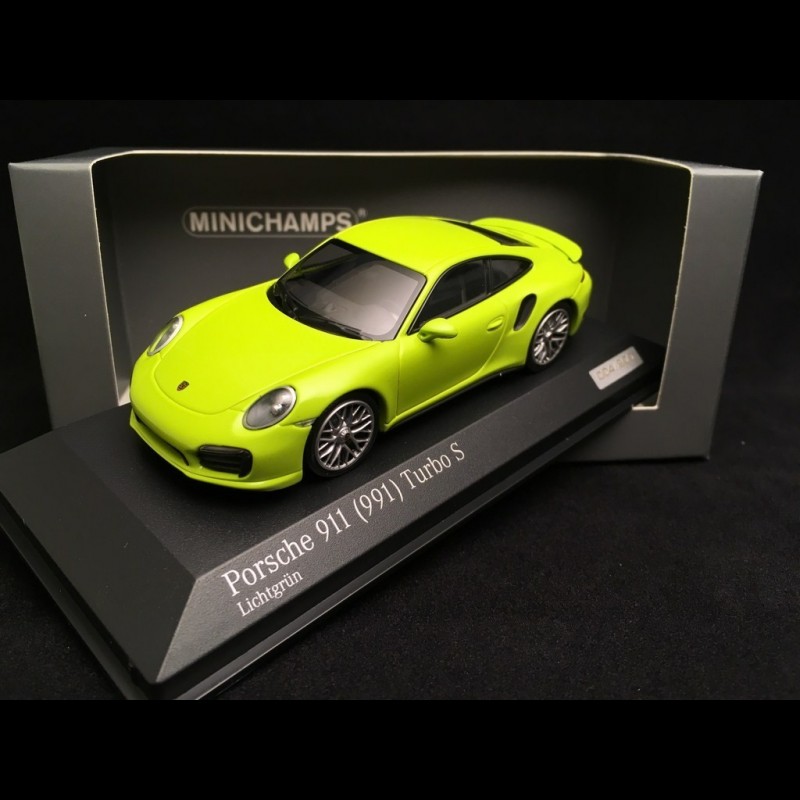 Porsche 911 Turbo S 1:43 Minichamps – Vert Clair – Série Limitée 193/200