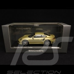 Porsche 911 type 991 Turbo S 2014 limegold 1/43 Minichamps CA04316060