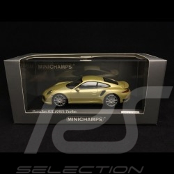 Porsche 911 type 991 Turbo S 2014 or limegold 1/43 Minichamps CA04316060