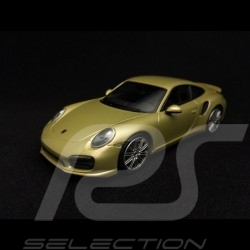 Porsche 911 type 991 Turbo S 2014 limegold 1/43 Minichamps CA04316060