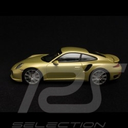 Porsche 911 type 991 Turbo S 2014 limegold 1/43 Minichamps CA04316060