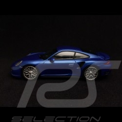 Porsche 911 type 991 Turbo S 2014 sapphire blue 1/43 Minichamps CA04316068