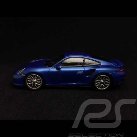 Porsche 911 type 991 Turbo S 2014 bleu saphir 1/43 Minichamps CA04316068