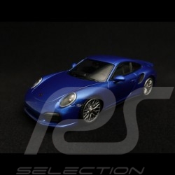 Porsche 911 type 991 Turbo S 2014 sapphire blue 1/43 Minichamps CA04316068
