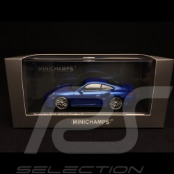 Porsche 911 type 991 Turbo S 2014 bleu saphir 1/43 Minichamps CA04316068