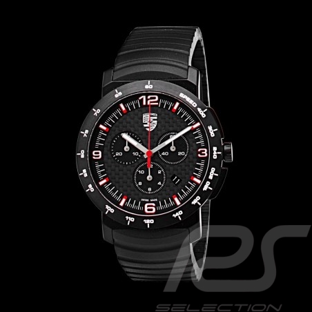 Montre Watch Uhr Chrono Chronograph Porsche Sport Classic Black Edition WAP0700850G