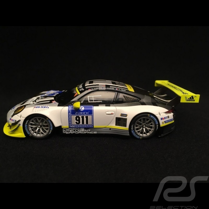 Porsche 911 type 991 GT3 R 24h Nürburgring 2016 n° 912 green 1/43 Spark MAP02018116