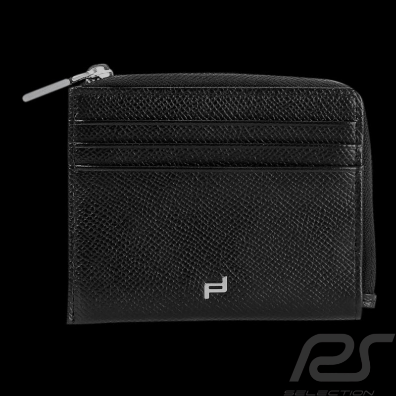 Porsche Geldhalter Münztasche schwarze Leder French Classic 3.0 Porsche Design 4090002159