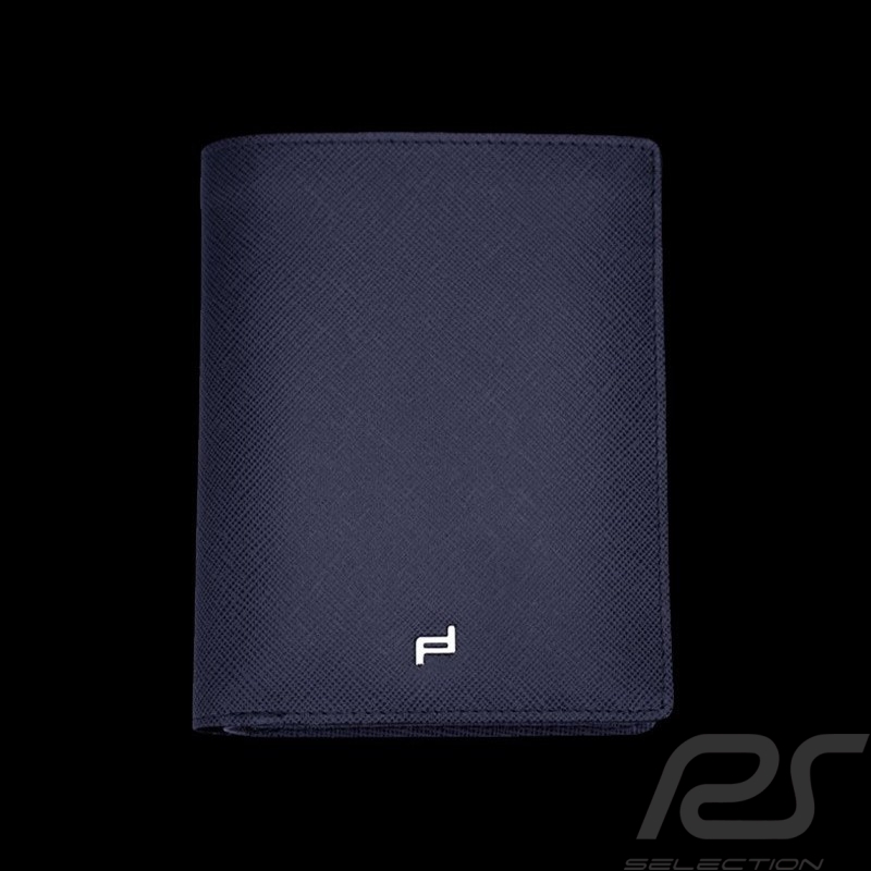 Porsche Geldbörse Geldhalter blaue  Leder Saffiano V9 Porsche Design 4090002317