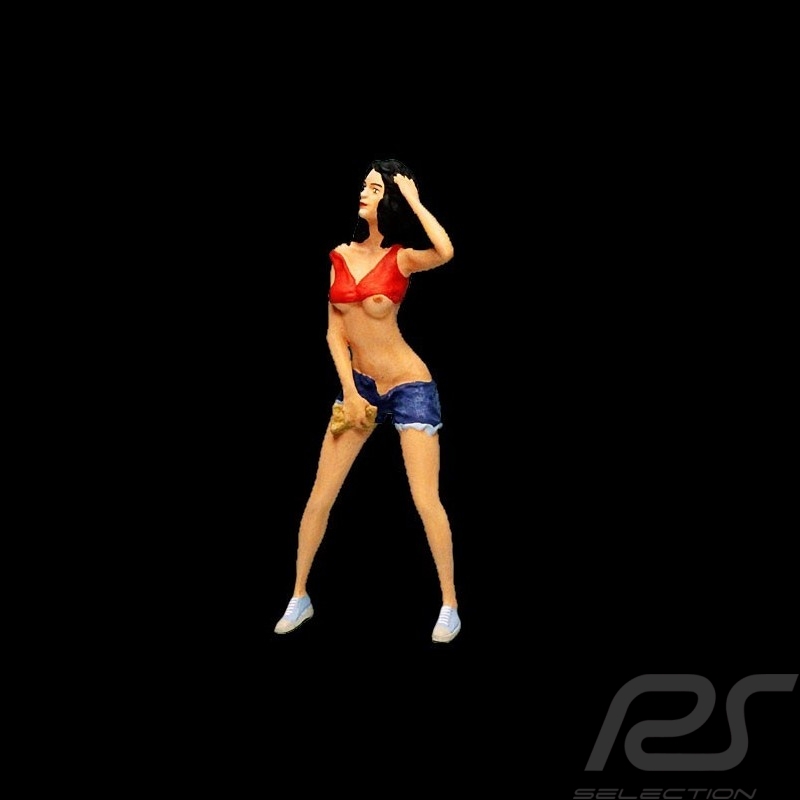 Porsche sexy car wash girl 1/18 Diorama modell AE180043