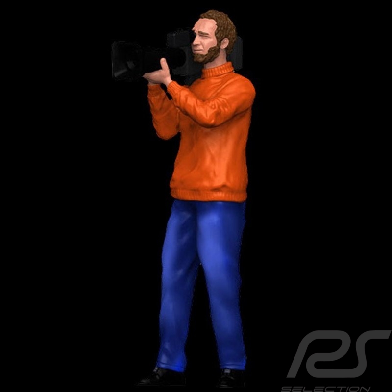 Kameramann reporter Porsche 1/18 Diorama modell AE180146