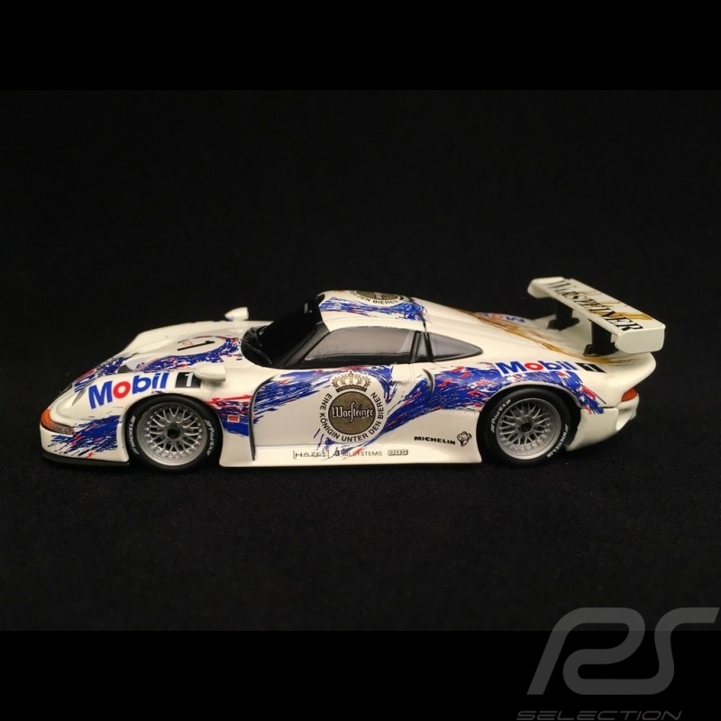 Porsche 911 type 993 GT1 n°1 black windows 1/43 Minichamps WAP020026