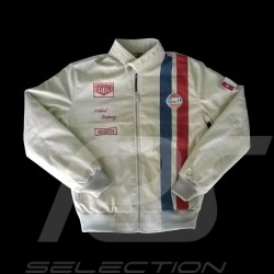 Gulf Jacket Steve Mc Queen Le Mans beige cotton - men