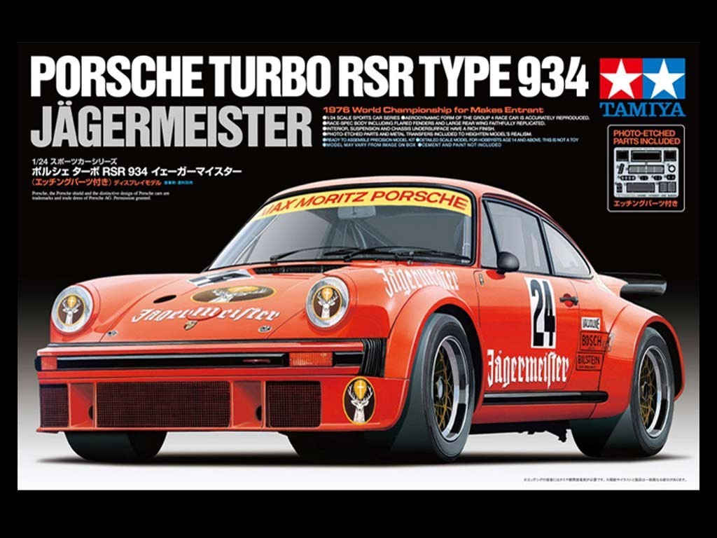 Kit Porsche 934 Turbo Rsr Jagermeister 1 24 Tamiya Selection Rs