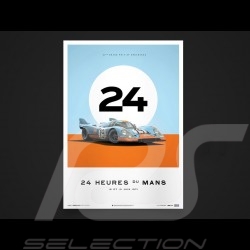Porsche 804 Grosser Preis von Frankreich reproduction d'une affiche originale de Erich Strenger