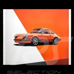 Porsche Poster Affiche Plakat 911 Carrera RS 1973 Orange Gulf