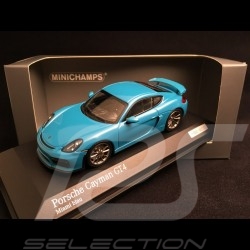 Porsche Cayman GT4 bleu Miami miami blue Miamiblau 1/43 Minichamps CA04316072