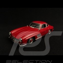 Mercedes Benz 300 SL coupe 1955 rouge pompier fire engine red Feuerwehrauto rot 1/43 Minichamps 940039001