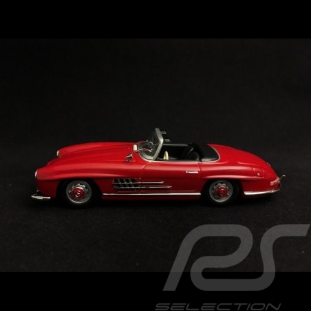 Mercedes Benz 300 SL roadster 1955 rouge pompier fire engine red Feuerwehrauto rot 1/43 Minichamps 940039031