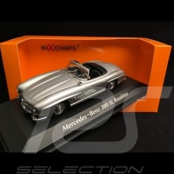 Mercedes Benz 300 SL roadster 1955 silver grey 1/43 Minichamps 940039030