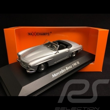 Mercedes Benz 190 SL roadster 1955 Silber grau 1/43 Minichamps 940033130