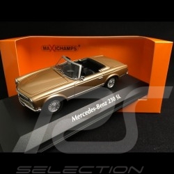 Mercedes Benz 230 SL 1965 or métallisé metallic gold 1/43 Minichamps 940032230