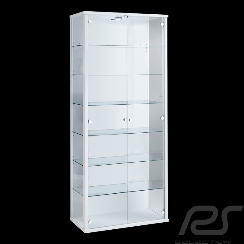 Showcase 2 doors 6 shelves white