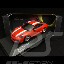 Porsche 911 type 991 R 2016 orange fusion weiße Streifen 1/43 Minichamps 413066272