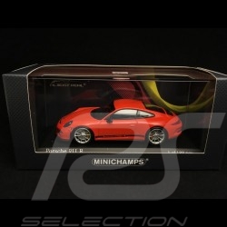 Porsche 911 type 991 R 2016 lava orange 1/43 Minichamps 413066263