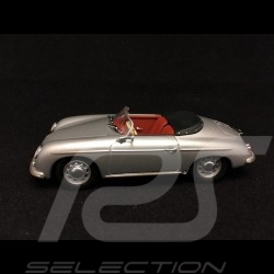 Porsche 356 A 1600 Speedster 1958 silver grey very rare 1/43 Minichamps WAP020022