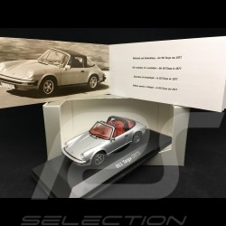 Porsche 911 2.7 Targa 1977 silbergrau sehr Selten 1/43 Minichamps WAP020