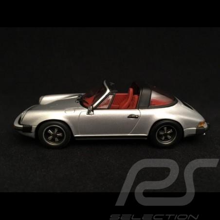 Porsche 911 2.7 Targa 1977 silbergrau sehr Selten 1/43 Minichamps WAP020