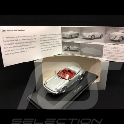 Porsche 911 3.2 Speedster 1989 gris argent silver grey silbergrau selten rare 1/43 Minichamps WAP020021