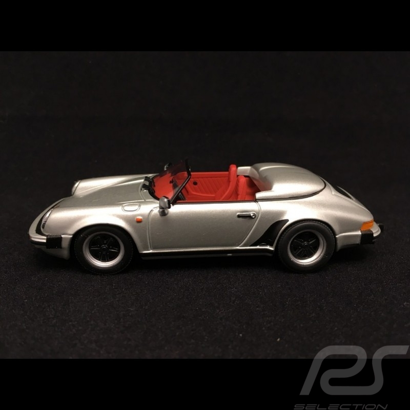 Porsche 911 3.2 Speedster 1989 silver grey very rare 1/43 Minichamps WAP020021
