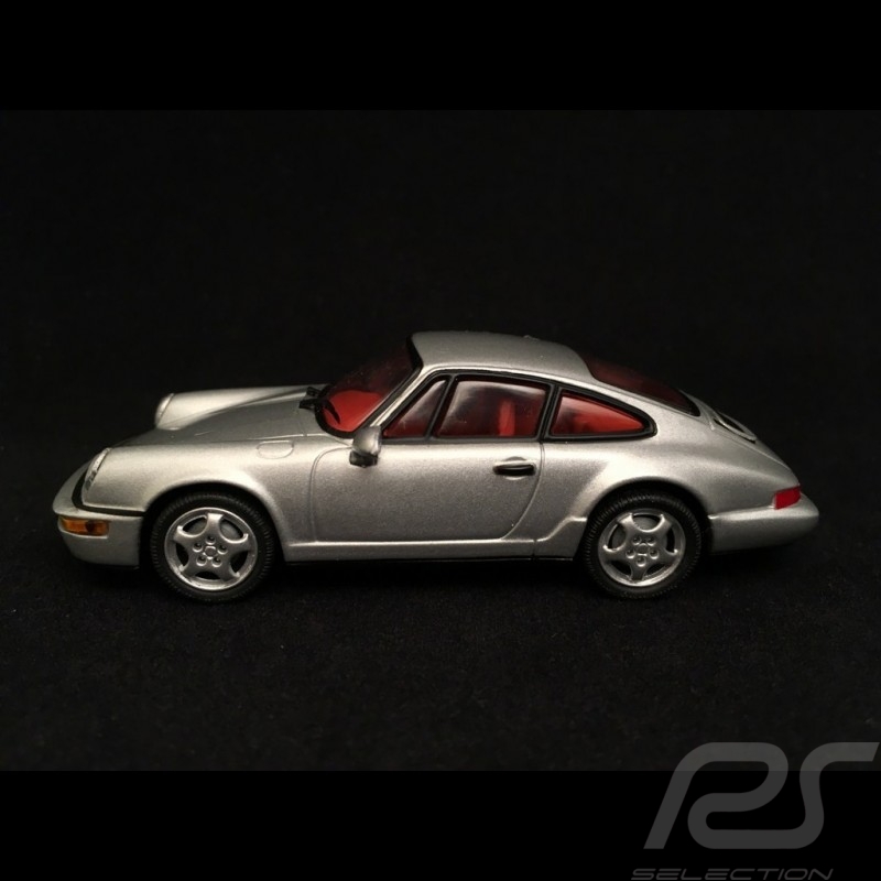 Porsche 911 type 964 Carrera 2 1989 silbergrau 1/43 Minichamps WAP02003497