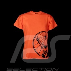 T-shirt Jägermeister logo au der Seite orange - Herren